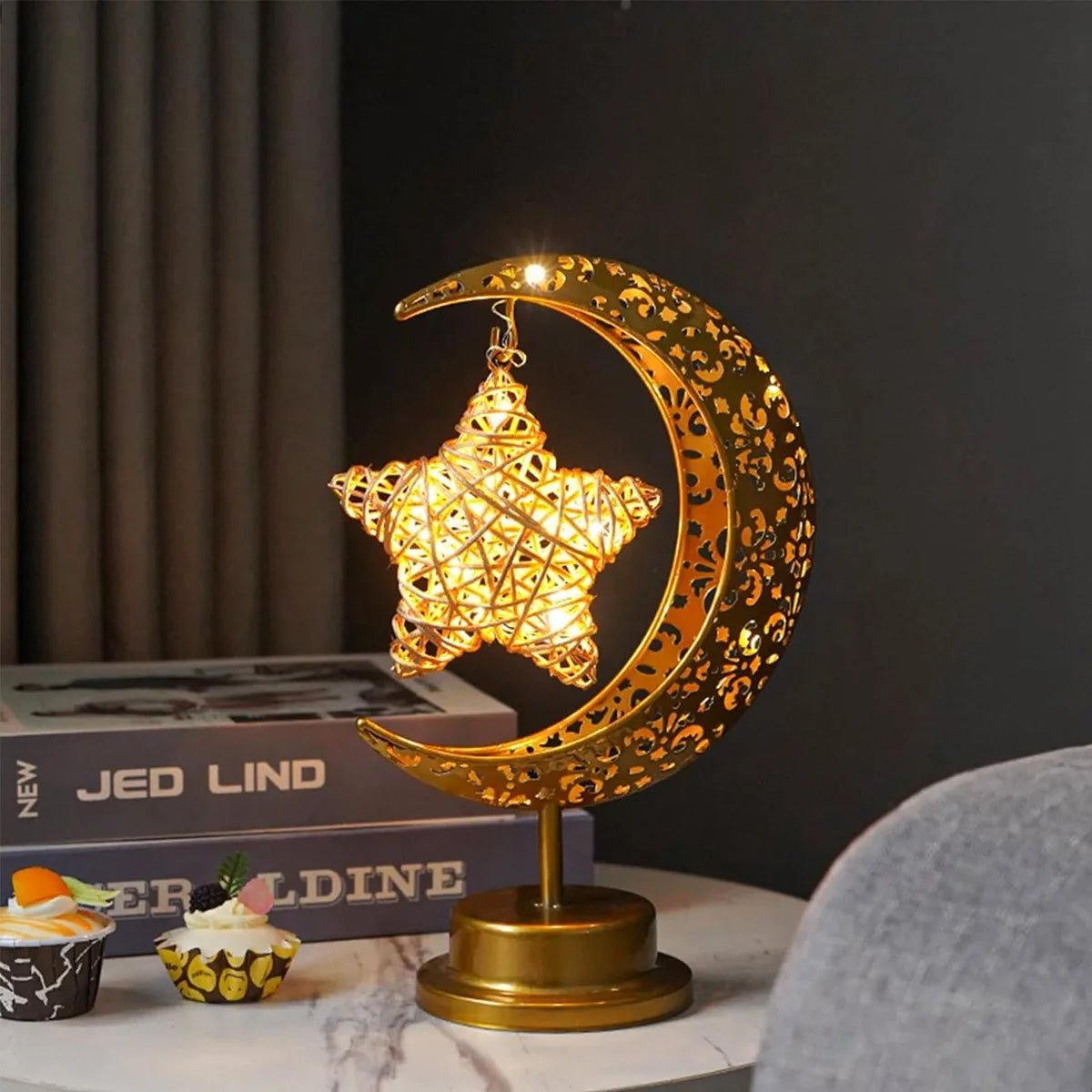 Crescent Glow LED Lamp 🌙